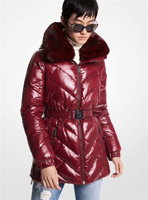 michael kors capes|Michael Kors puffer jacket.